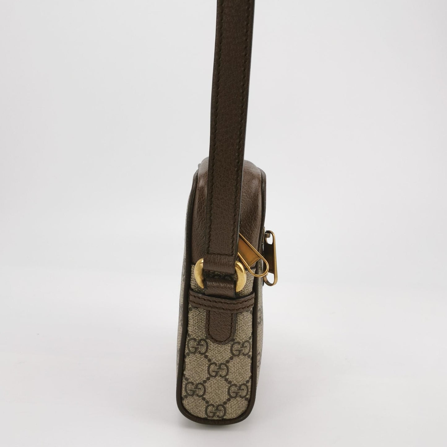 Preloved Gucci Ophidia Leather and Canvas GG Crossbody Bag 24092078871548