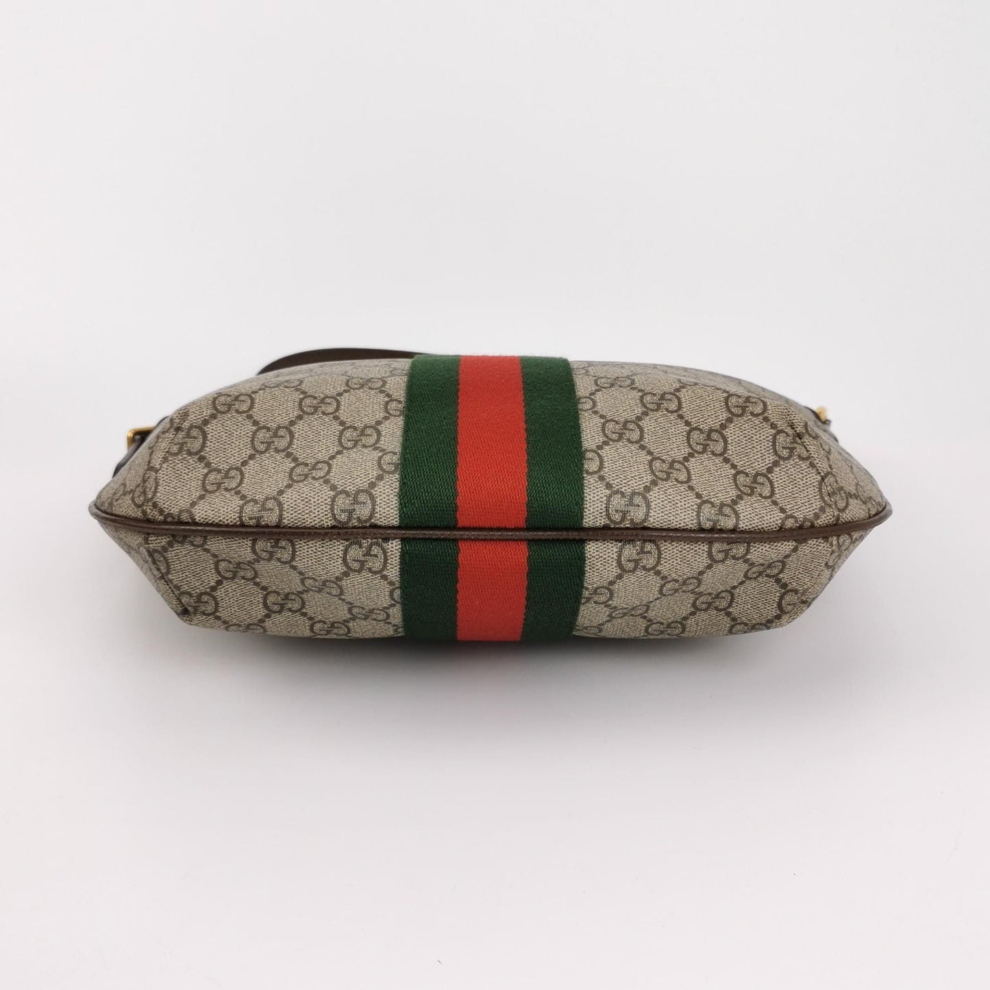 Preloved Gucci Ophidia Leather Canvas GG Crossbody Bag 057852300127