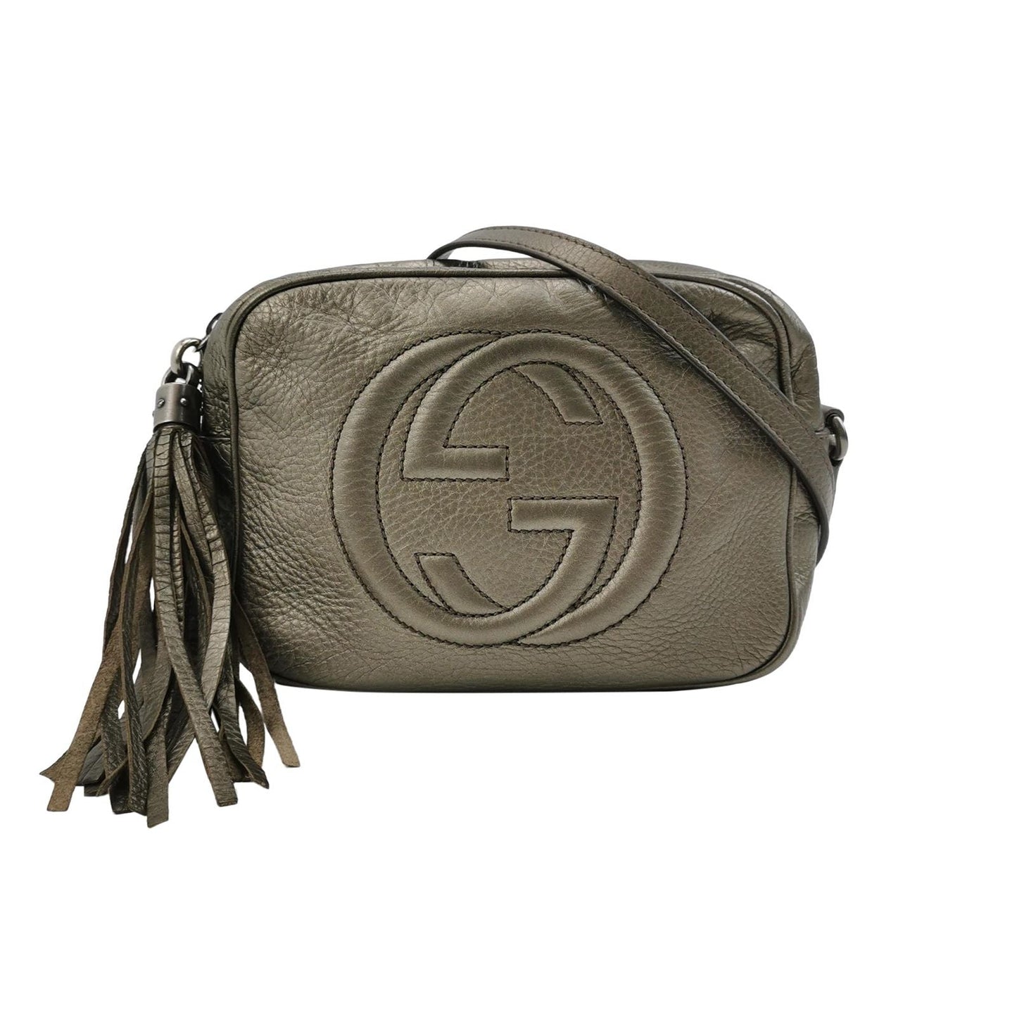 Preloved Gucci Soho Mini Leather Solid Pattern GG Crossbody Bag 250518781197730