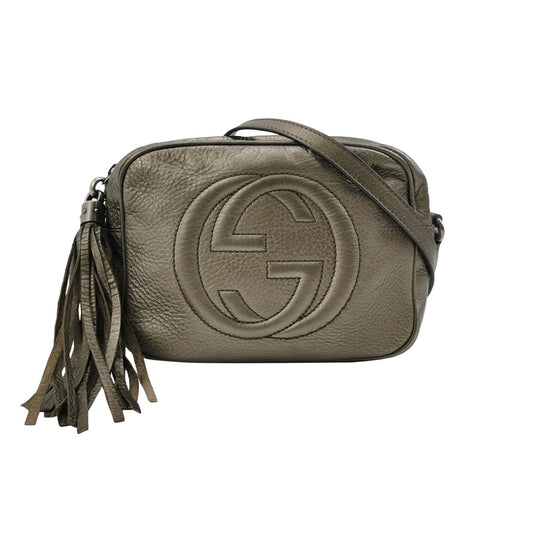 Preloved Gucci Soho Mini Leather Solid Pattern GG Crossbody Bag 250518781197730