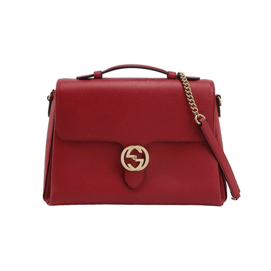 Preloved Gucci Interlocking G Large Leather Crossbody Bag 250515781194135