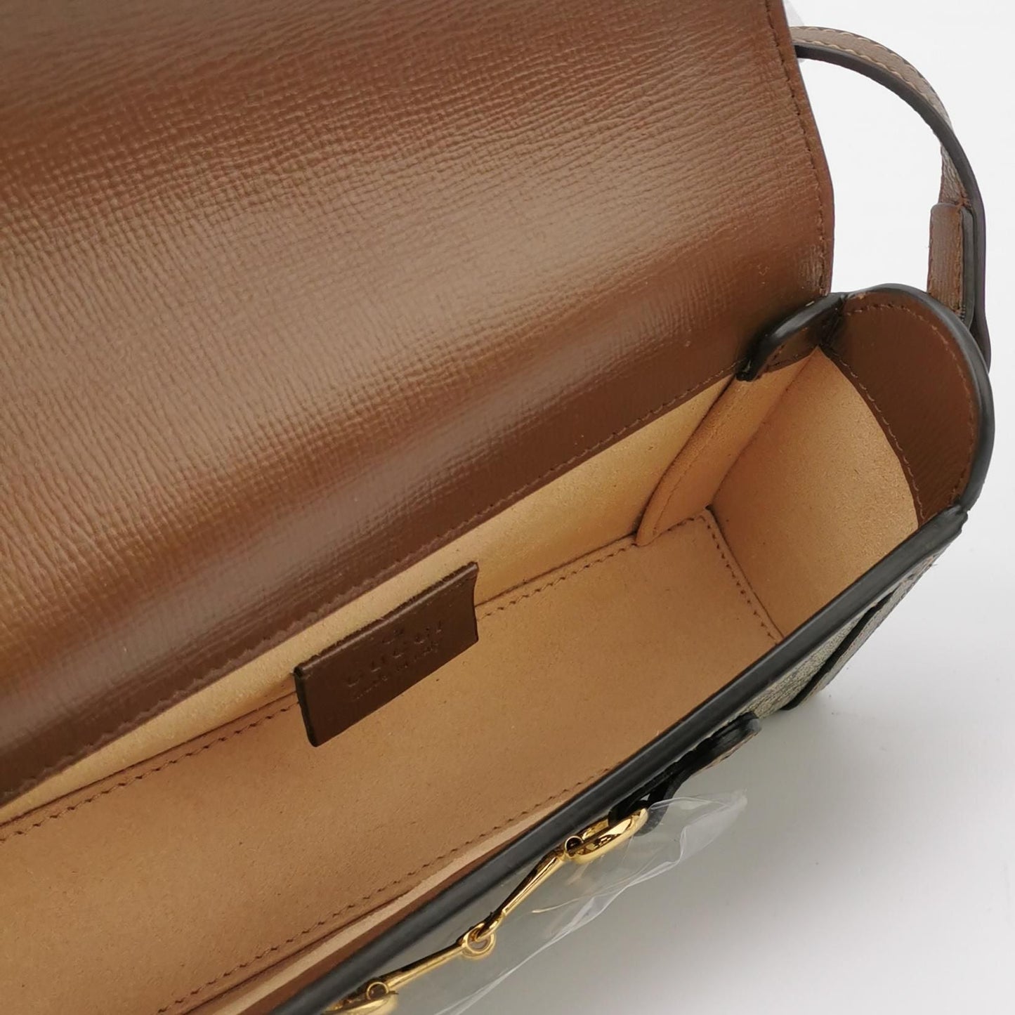Preloved Gucci 1955 Mini GG Canvas Horsebit Shoulder Bag 250515781194097