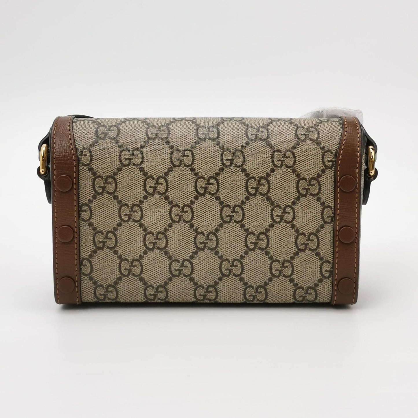 Preloved Gucci 1955 Mini GG Canvas Horsebit Shoulder Bag 250515781194097