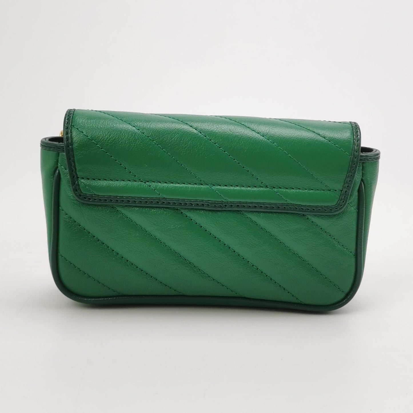 Preloved Gucci GG Marmont Mini Leather Crossbody Bag with Contrast Trim 250514781191778