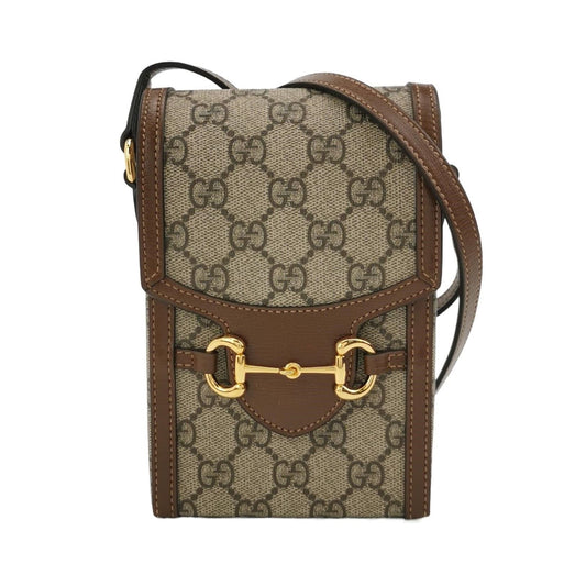 Preloved Gucci 1955 Mini GG Supreme Horsebit Phone Crossbody Bag 250510781186872