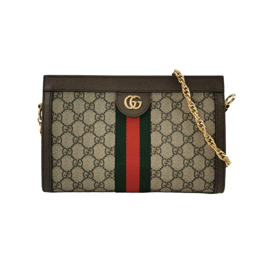 Preloved Gucci Ophidia Small Leather Canvas GG Crossbody Bag 250426781166068
