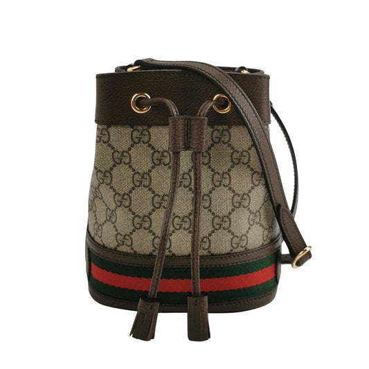Preloved Gucci Ophidia Mini Leather Canvas GG Crossbody Bag 250318781110191