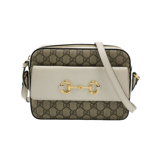 Preloved Gucci 1955 Small GG Canvas Horsebit Camera Bag Crossbody Bag 250410781142067