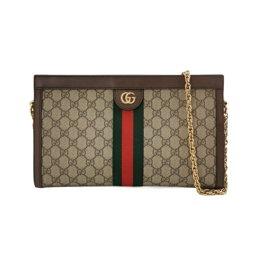 Preloved Gucci Ophidia Medium Leather Canvas GG Crossbody Bag 250325781120846
