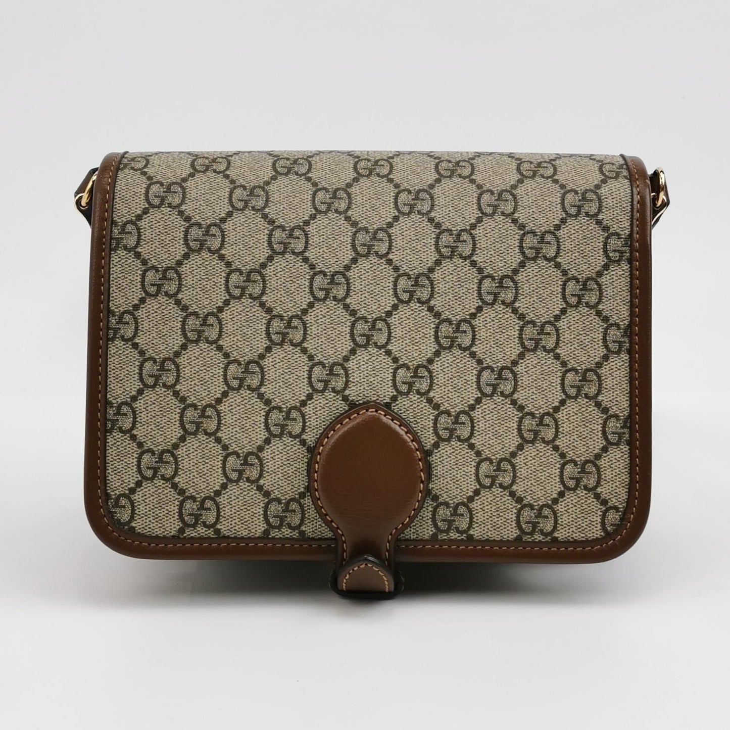 Preloved Gucci GG Retro Mini Leather Crossbody Bag with GG Pattern 250221781073895