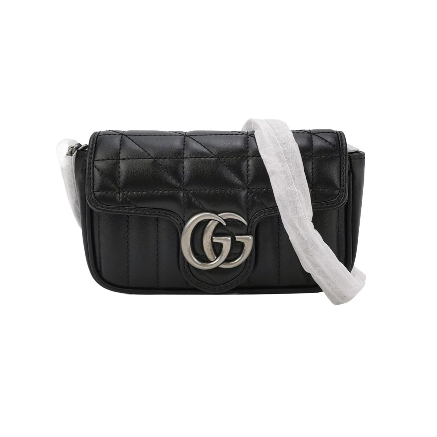 Preloved Gucci GG Marmont Mini Leather Crossbody Bag with Double G Logo 250304781091227
