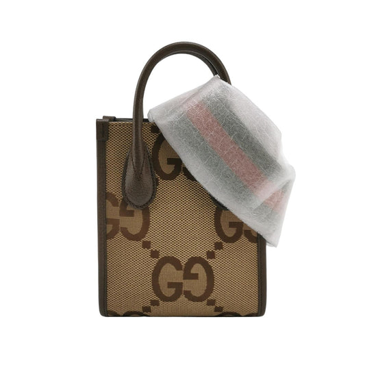 Preloved Gucci Jumbo GG Canvas Crossbody Bag 250224781078711