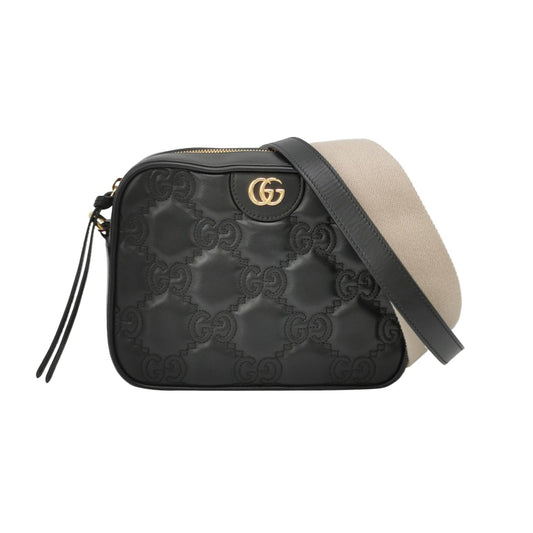 Preloved Gucci GG Matelassé Leather Double G Embossed Logo Crossbody Bag 250211781058756