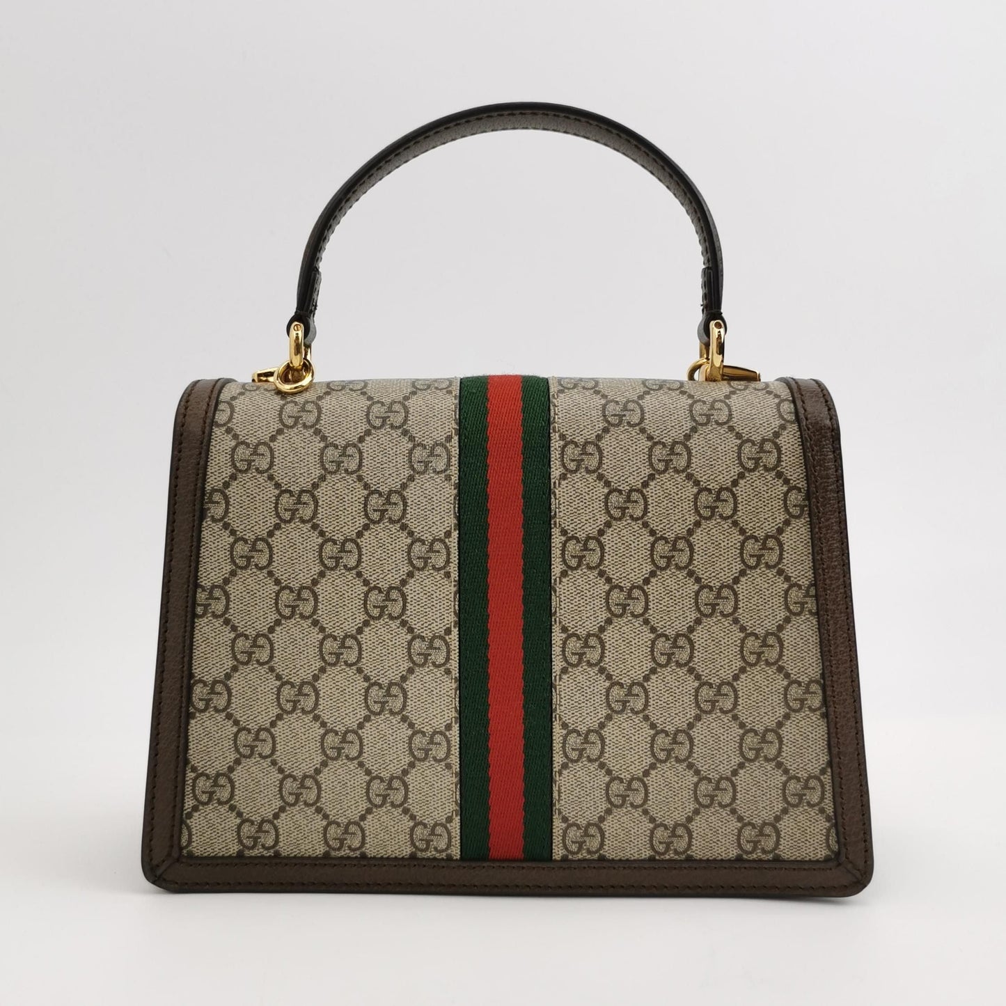 Preloved Gucci Ophidia Small Leather GG Canvas Crossbody Bag 250529781214077