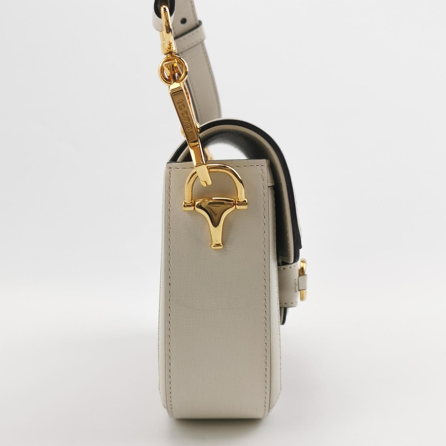 Preloved Gucci 1955 Mini GG Supreme Horsebit Shoulder Bag 250526781208839