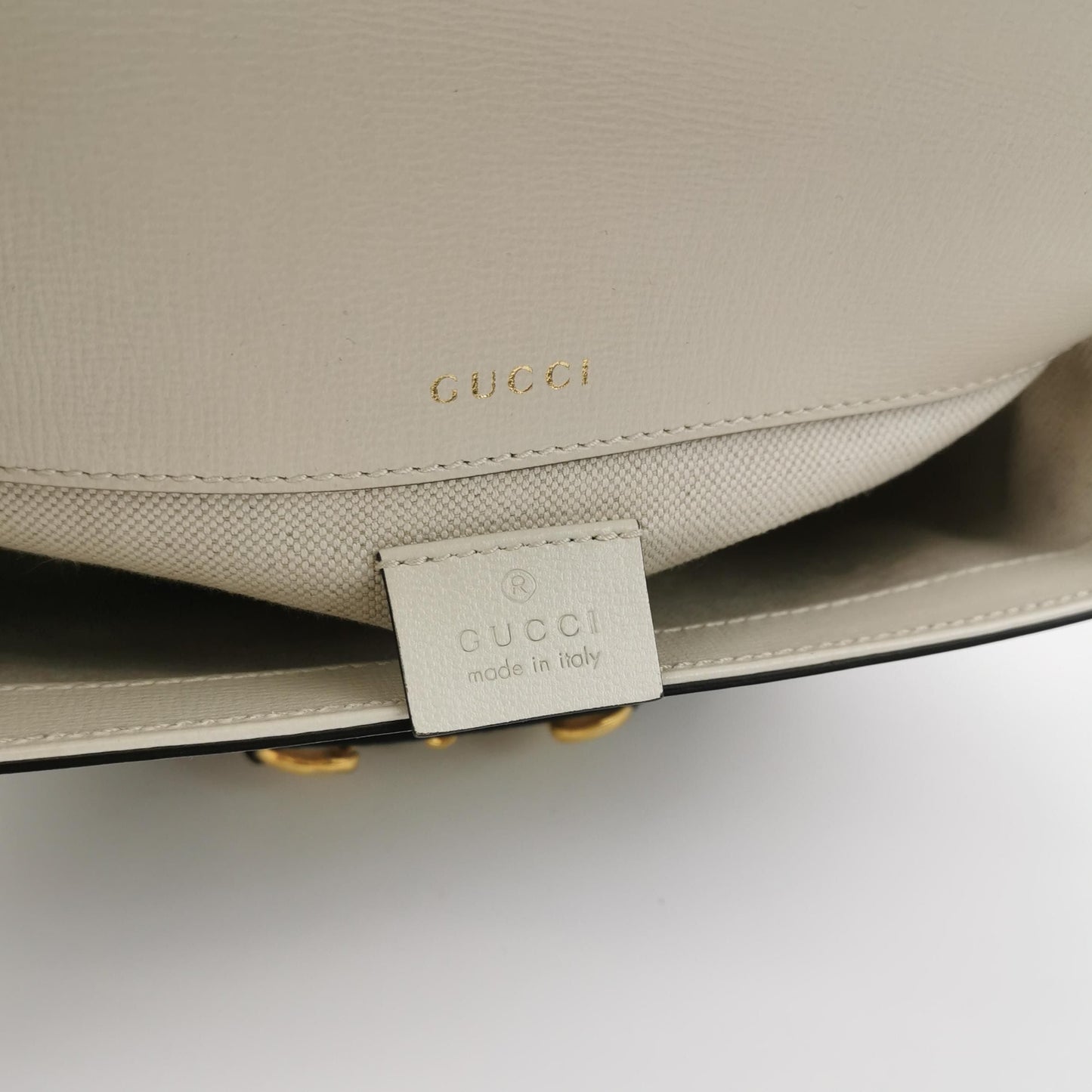 Preloved Gucci 1955 Mini GG Supreme Horsebit Shoulder Bag 250526781208839