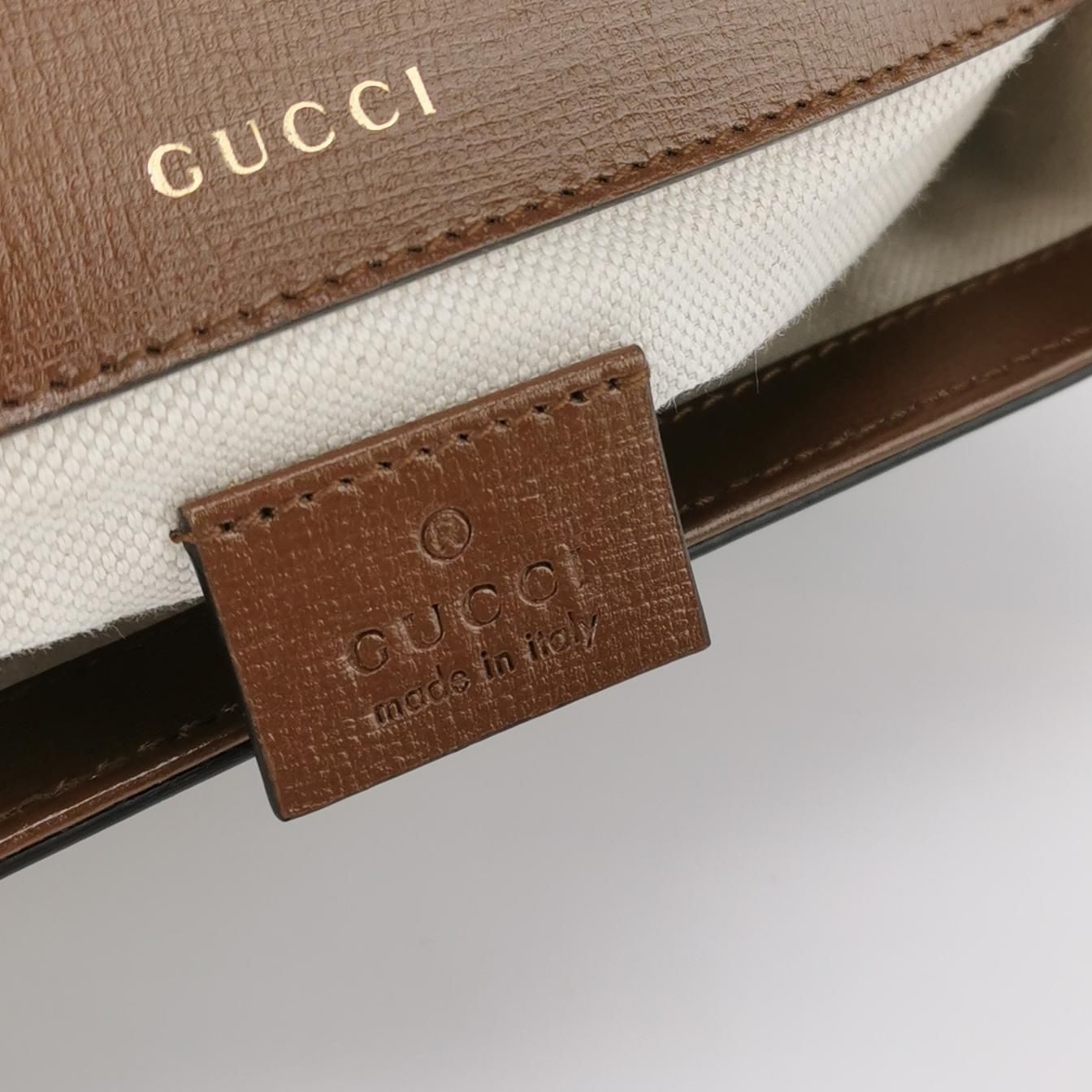 Preloved Gucci 1955 Mini GG Supreme Horsebit Shoulder Bag 250423781161345