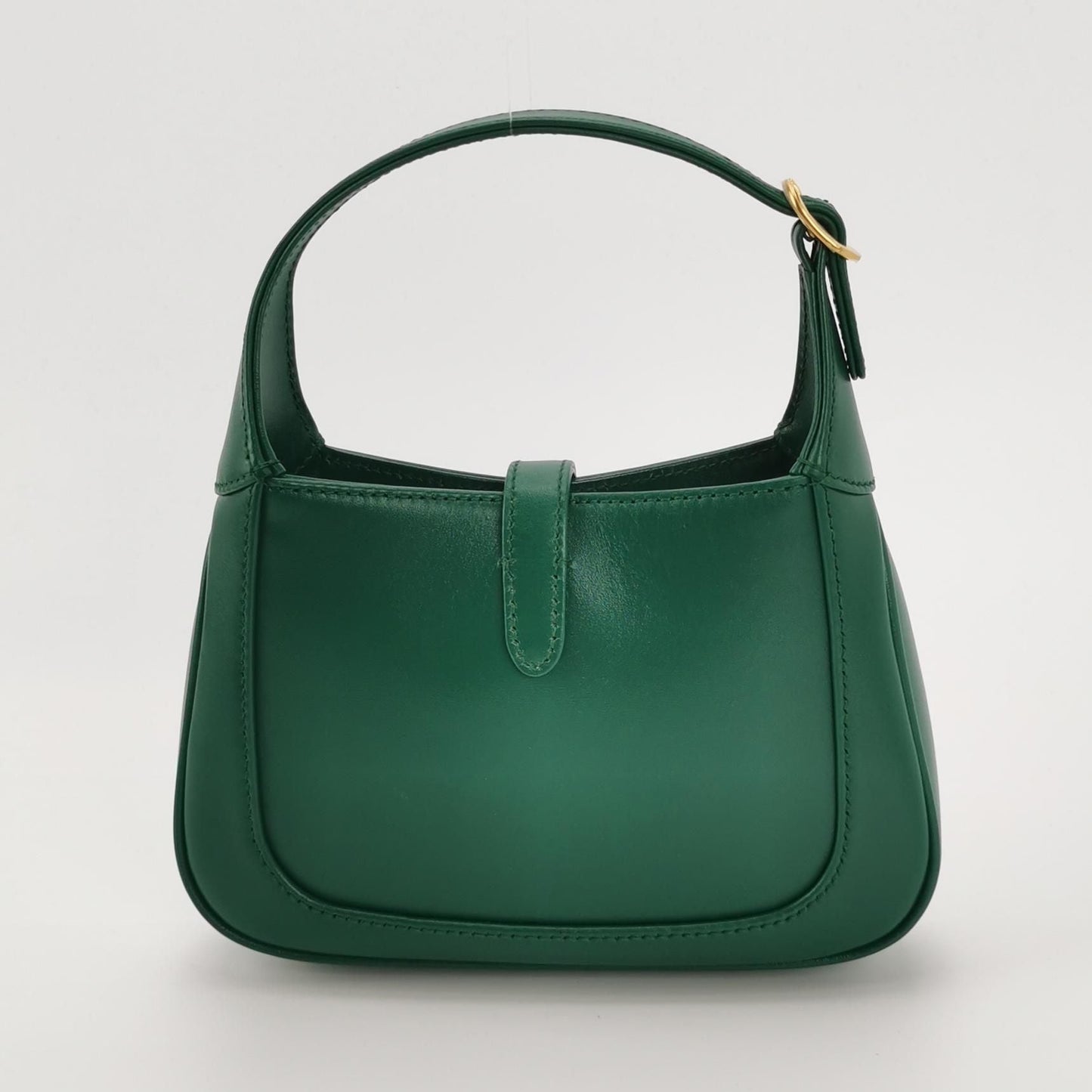Preloved Gucci Jackie 1961 Mini Leather Solid Lock Crossbody Shoulder Bag 250606781225580