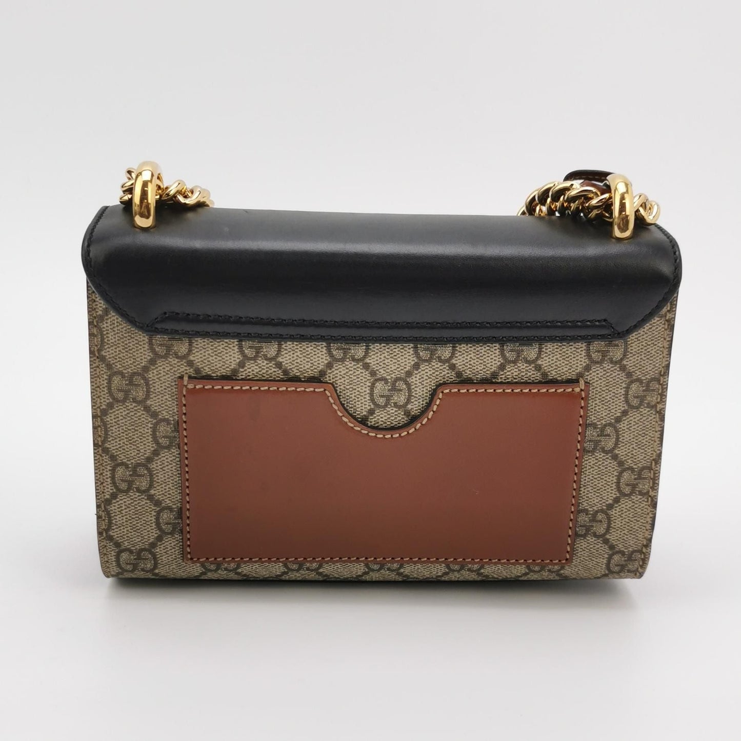 Preloved Gucci Padlock Small Leather Monogram Shoulder Bag 250605781223834