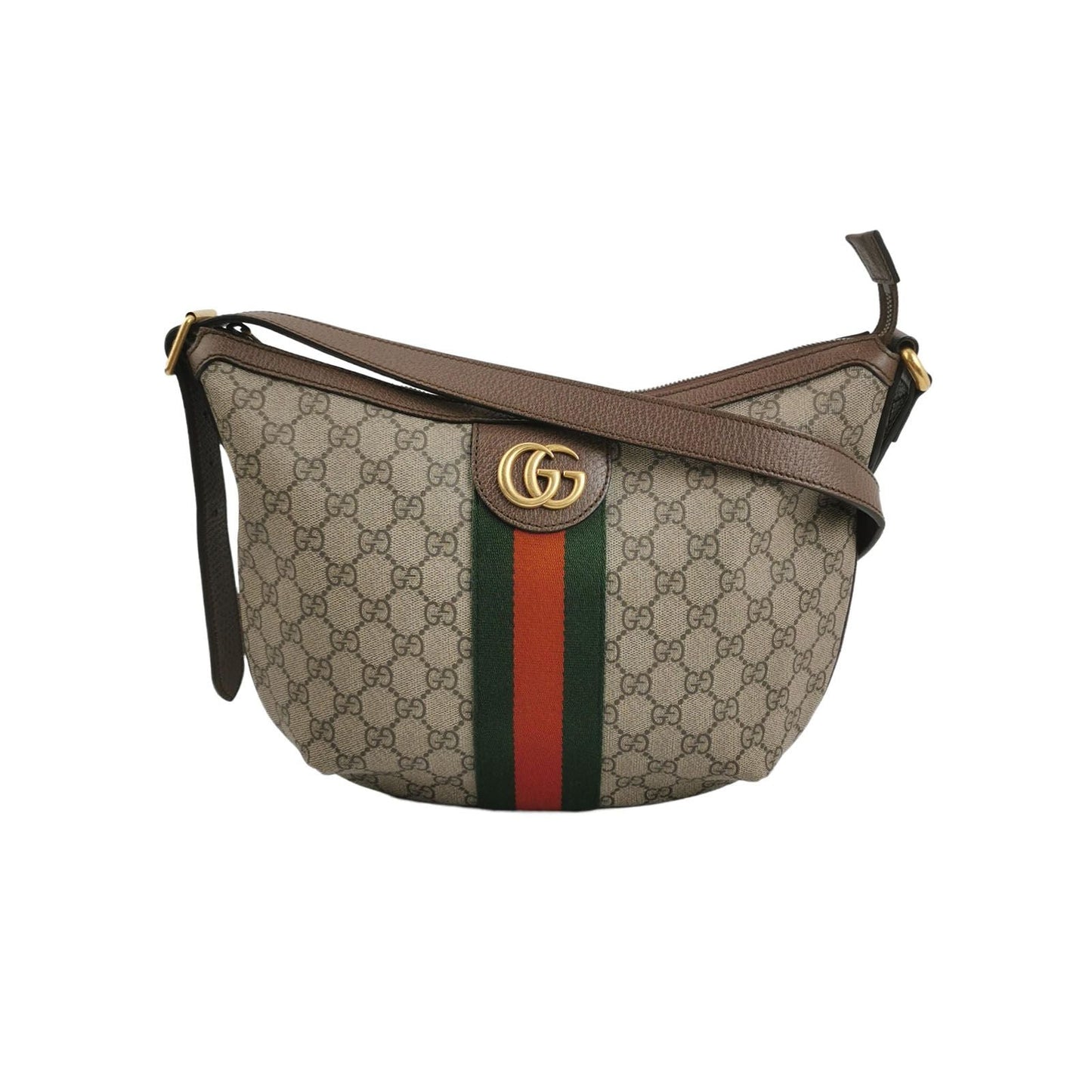 Preloved Gucci Ophidia Small GG Canvas and Leather Shoulder Bag 250602781218707