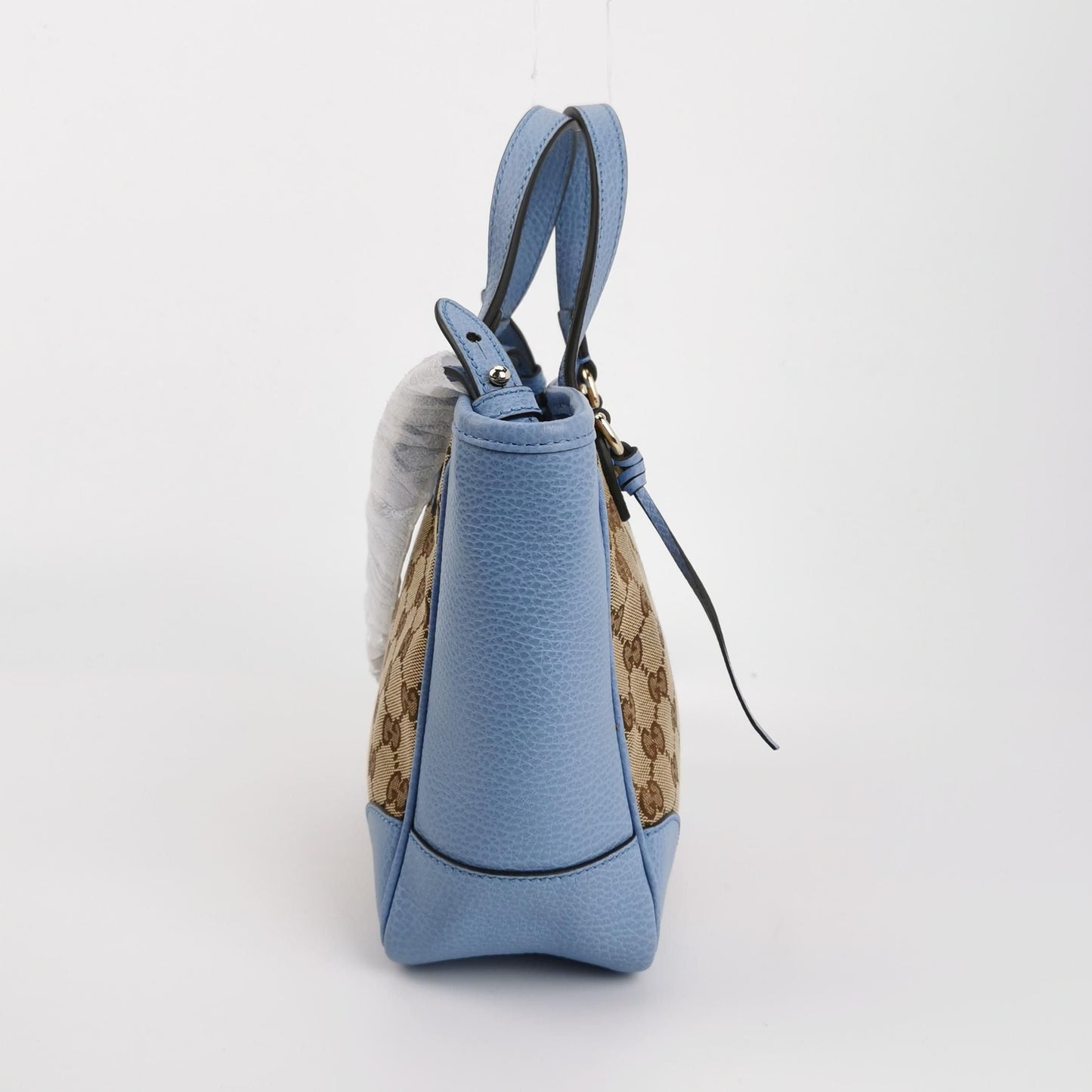 Preloved Gucci Bree Leather Canvas GG Monogram Crossbody Bag with Tassel 250612781233346