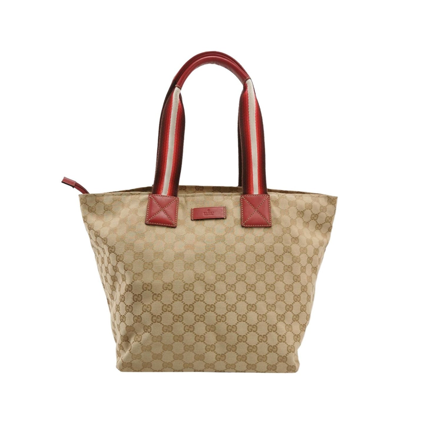 Preloved Gucci Sherry Line Leather Canvas GG Monogram Logo Shoulder Bag 250606781225462