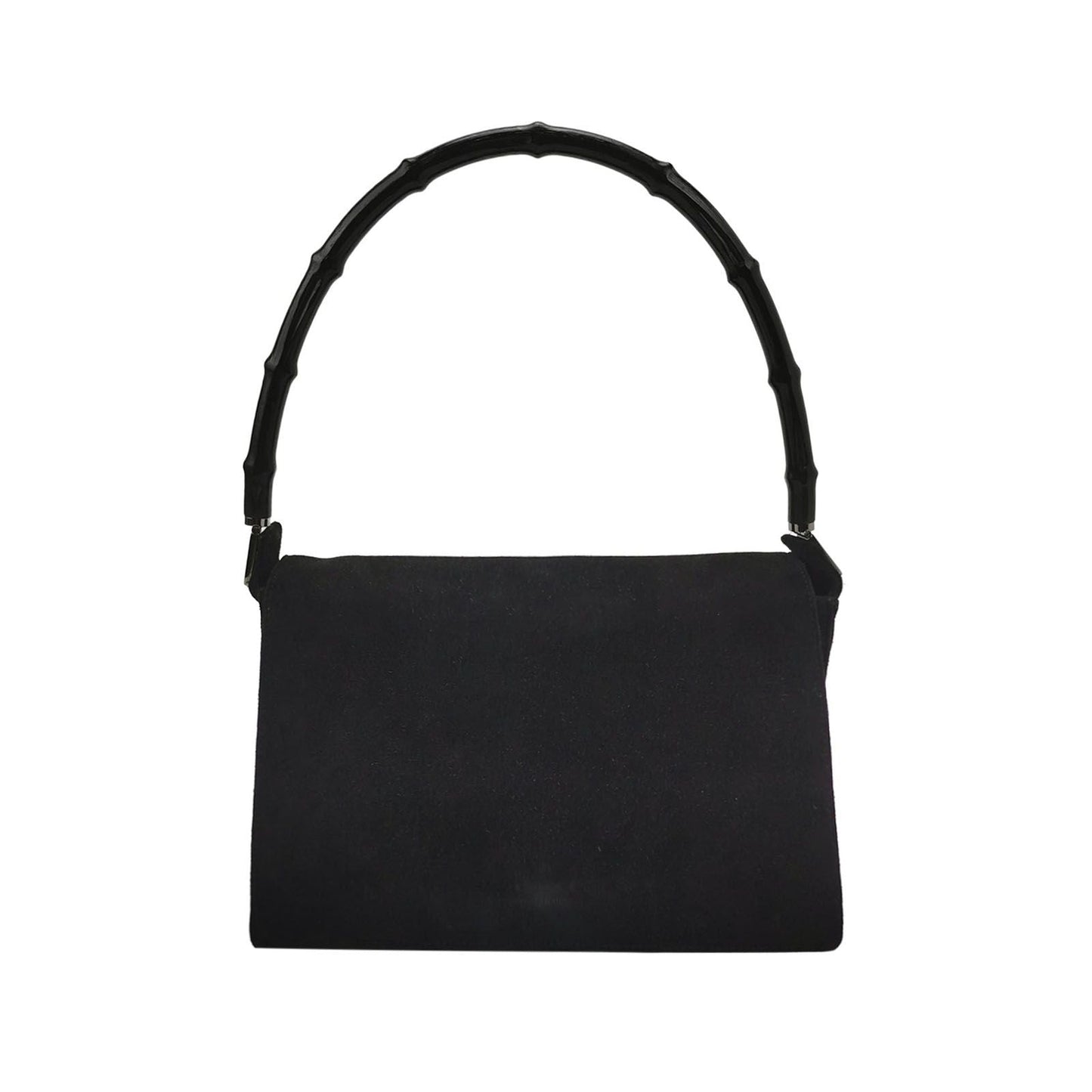 Preloved Gucci Suede Bamboo Handle Vintage Shoulder Bag 250603781221122