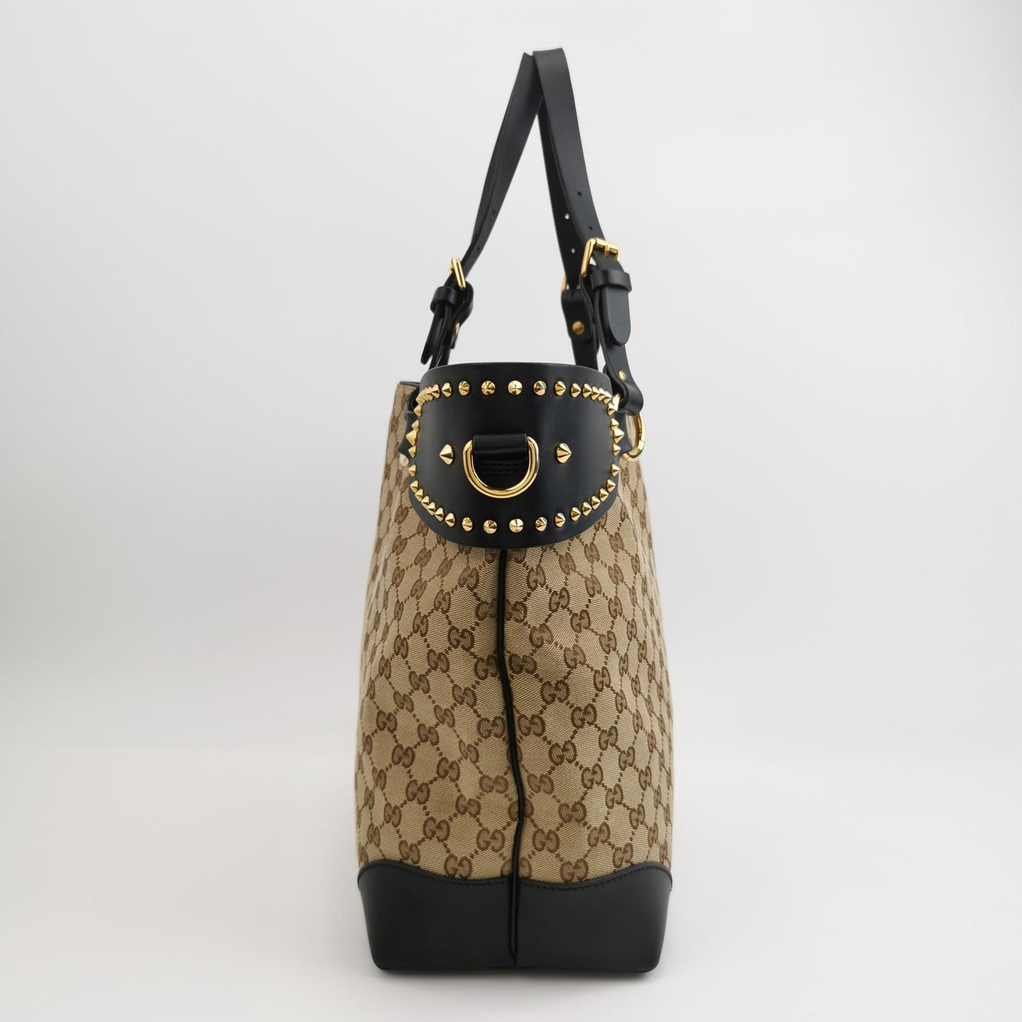 Preloved Gucci GG Canvas and Leather Shoulder Bag 250523781205059
