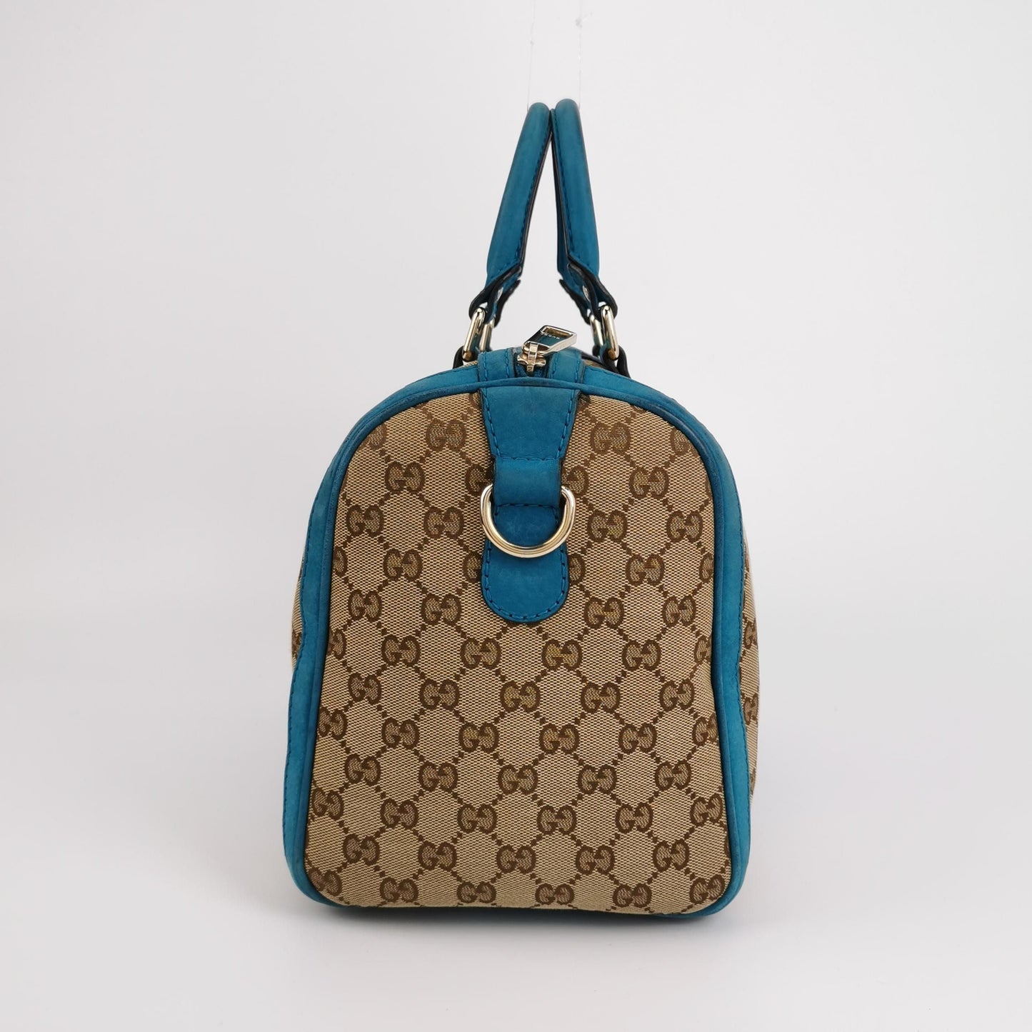Preloved Gucci Ophidia Canvas and Suede GG Shoulder Bag 250123781039760