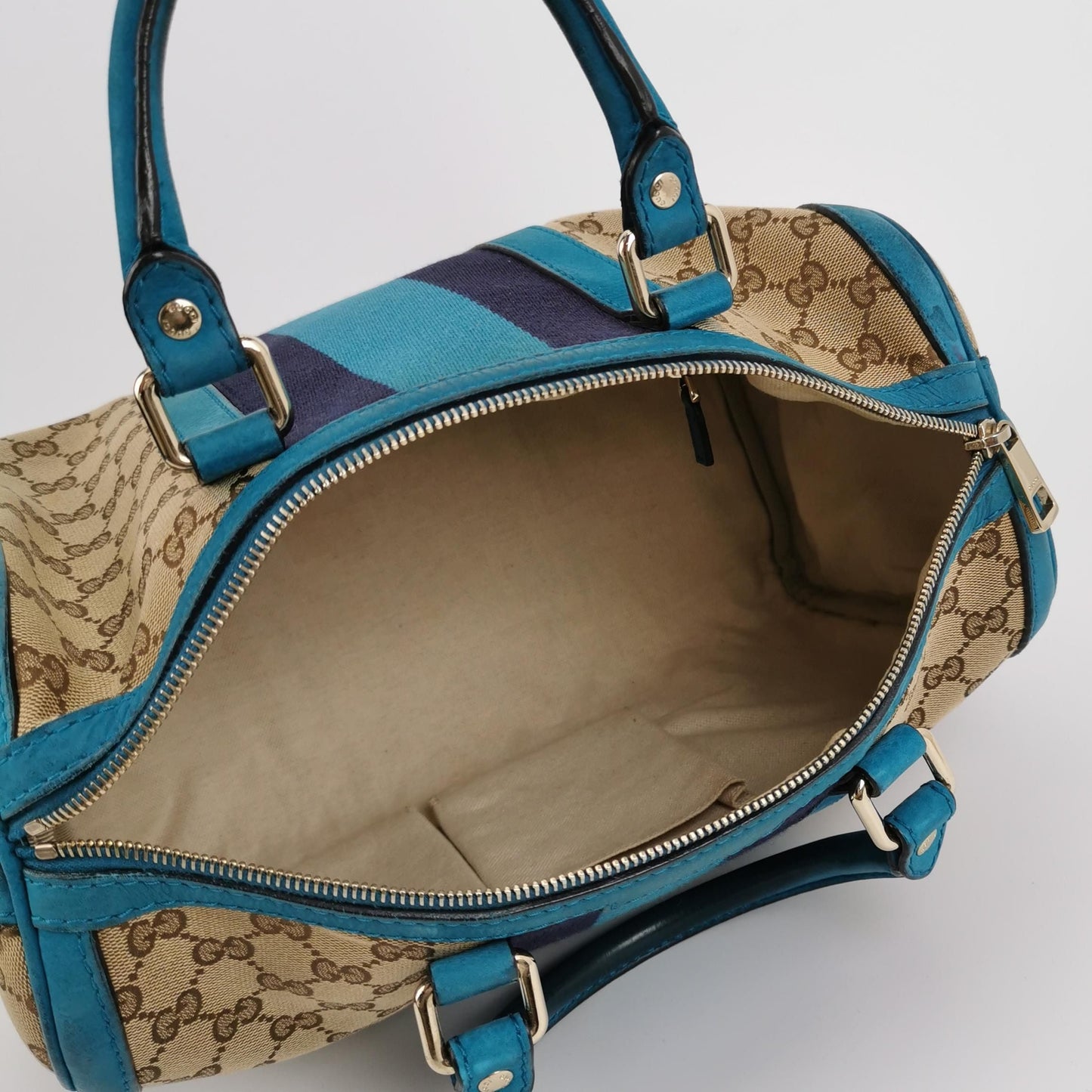 Preloved Gucci Ophidia Canvas and Suede GG Shoulder Bag 250123781039760