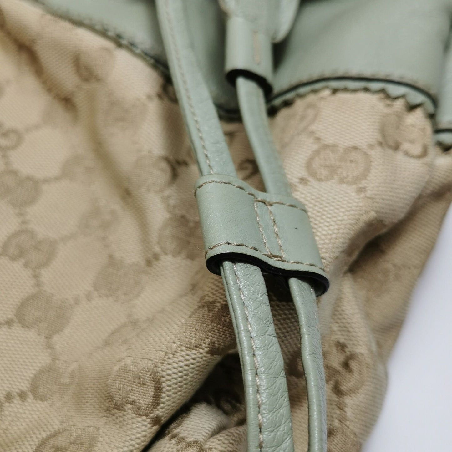 Preloved Gucci GG Canvas Fringe Shoulder Bag 24122178991236