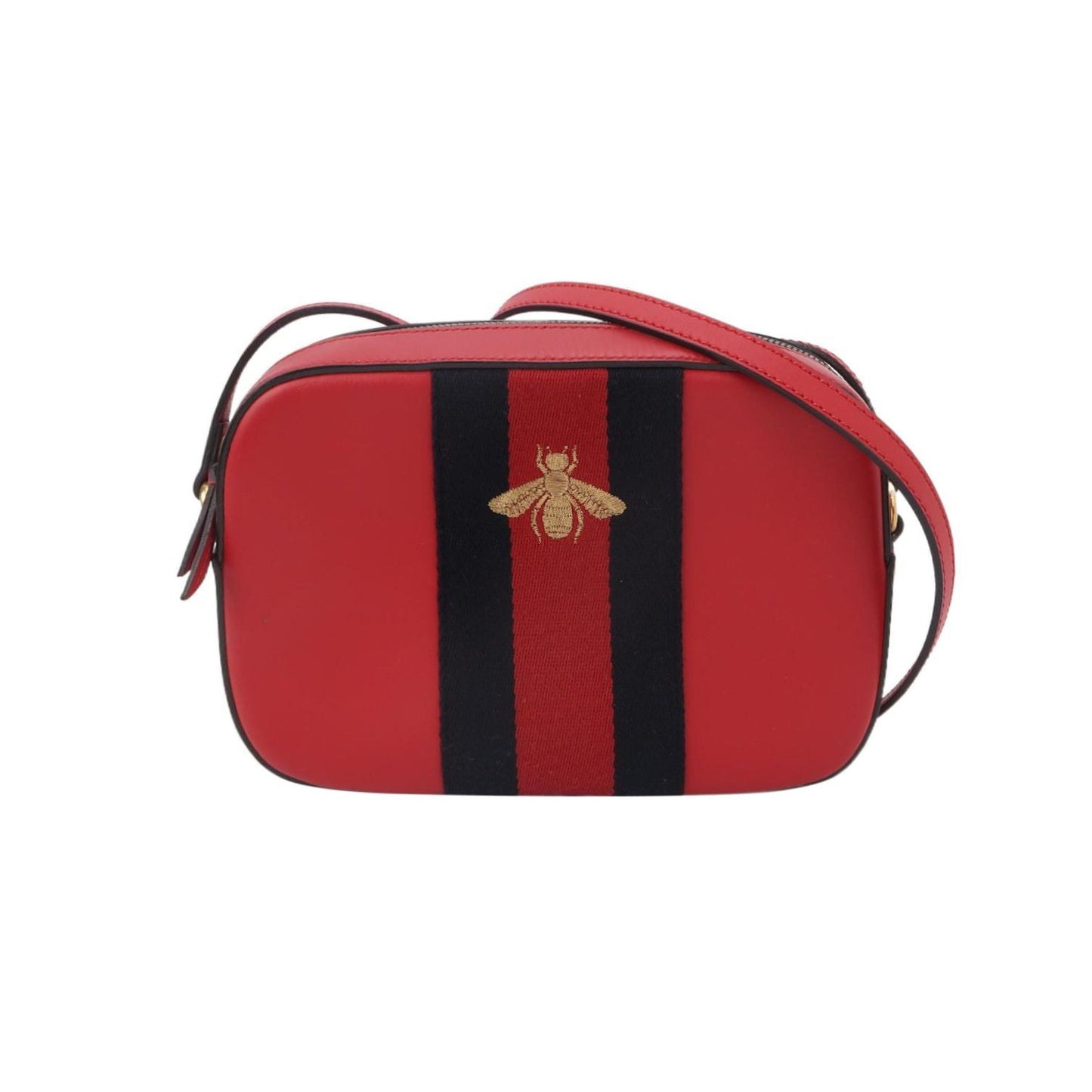 Preloved Gucci Bee Print Camera Bag Crossbody Shoulder Bag 24121278980158