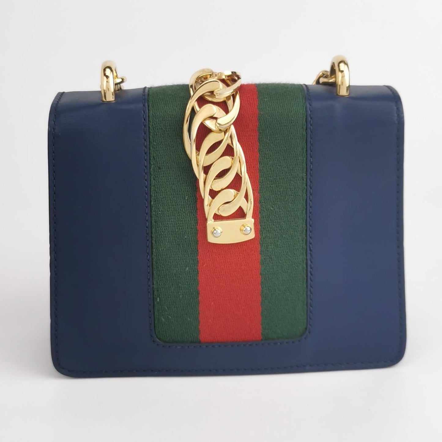 Preloved Gucci Sylvie Mini Leather Crossbody Bag 24120278967954