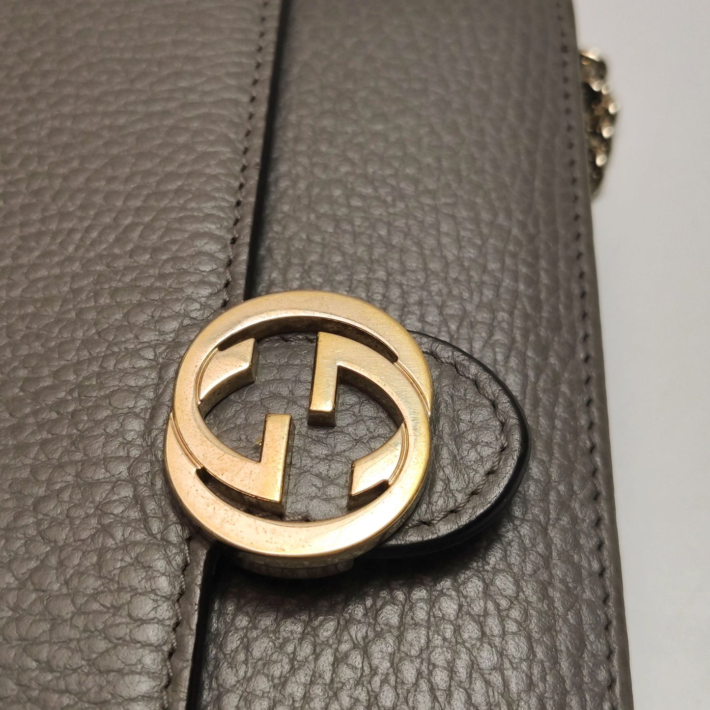 Preloved Gucci Interlocking G Leather Crossbody Shoulder Bag 250622781248627