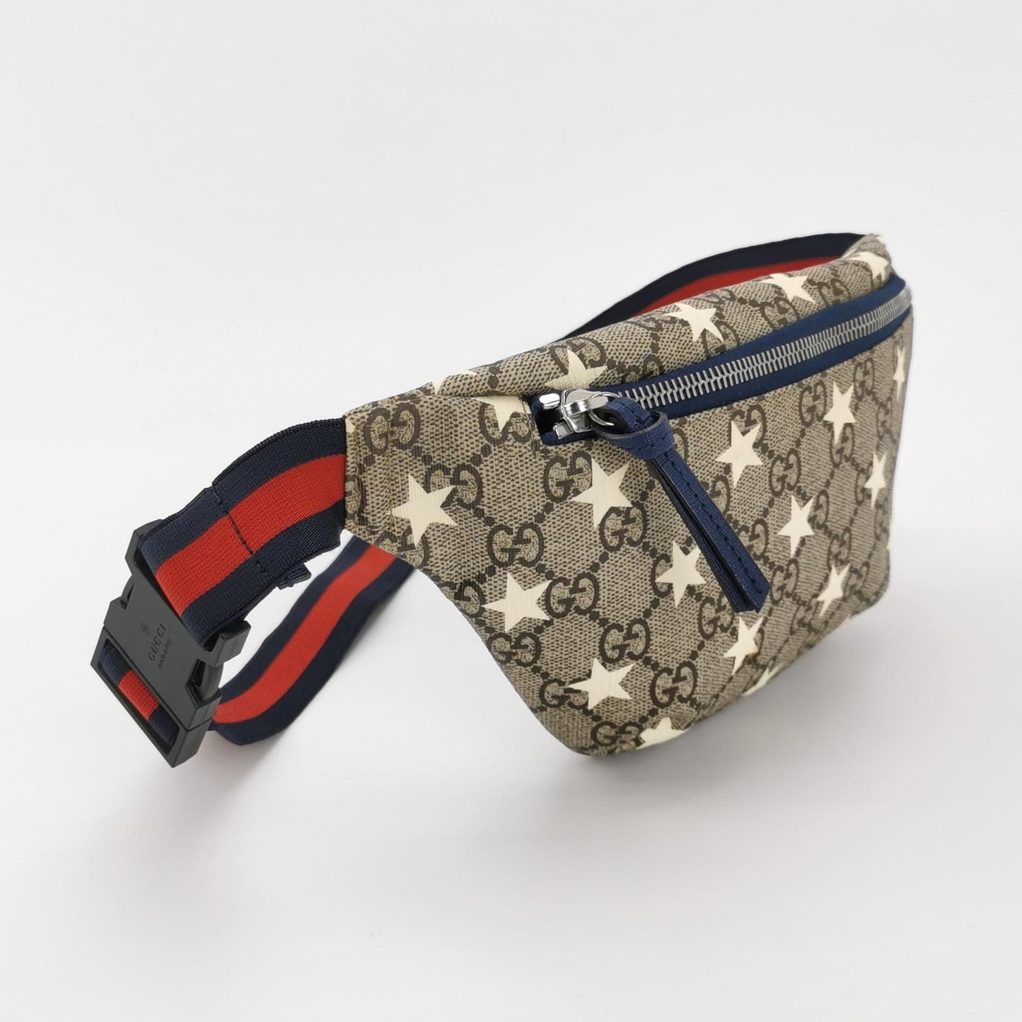 Preloved Gucci GG Monogram Star Pattern Kids Waist Bag Chest Bag 250620781245349