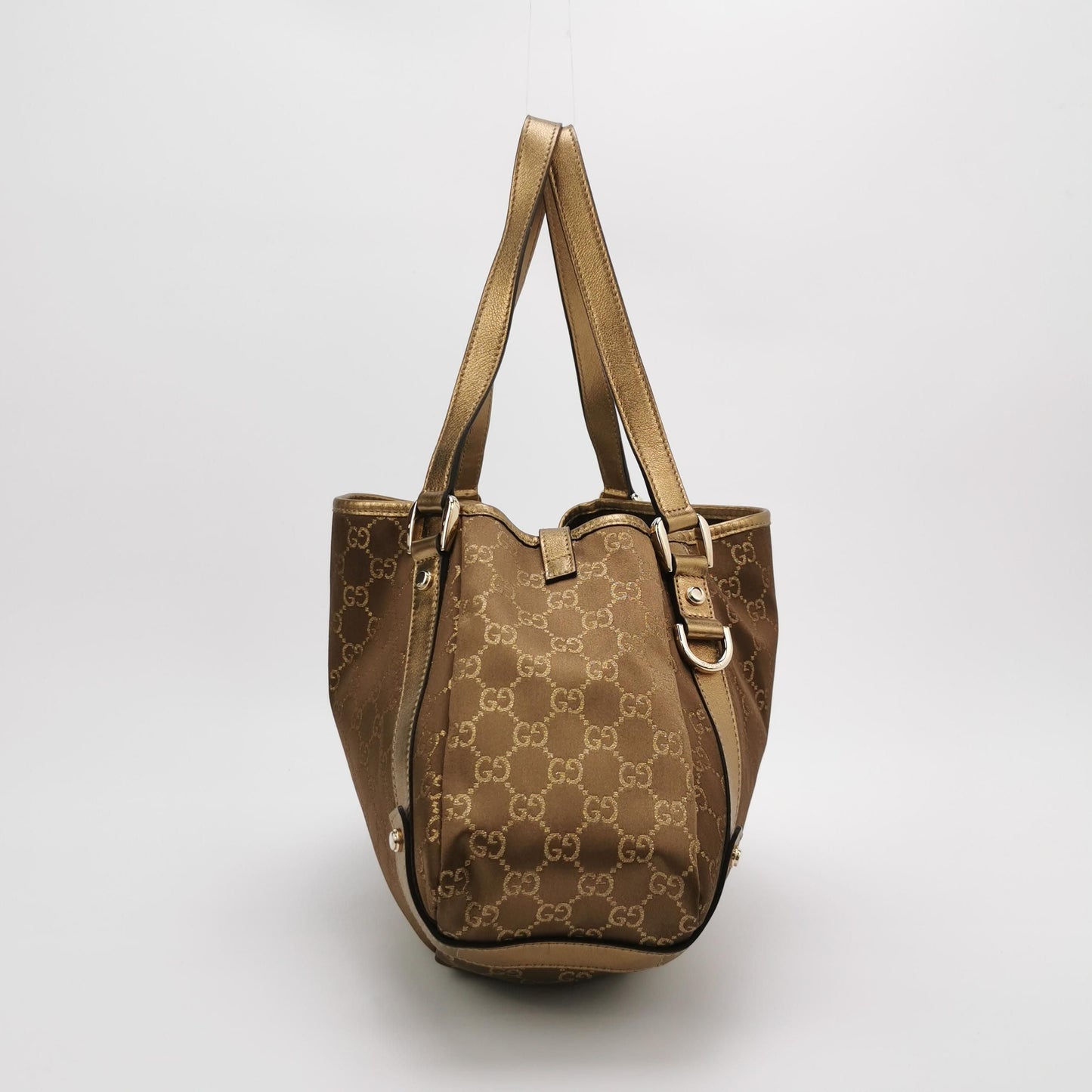 Preloved Gucci Abbey Leather GG Monogram D-Ring Shoulder Bag 057852100600