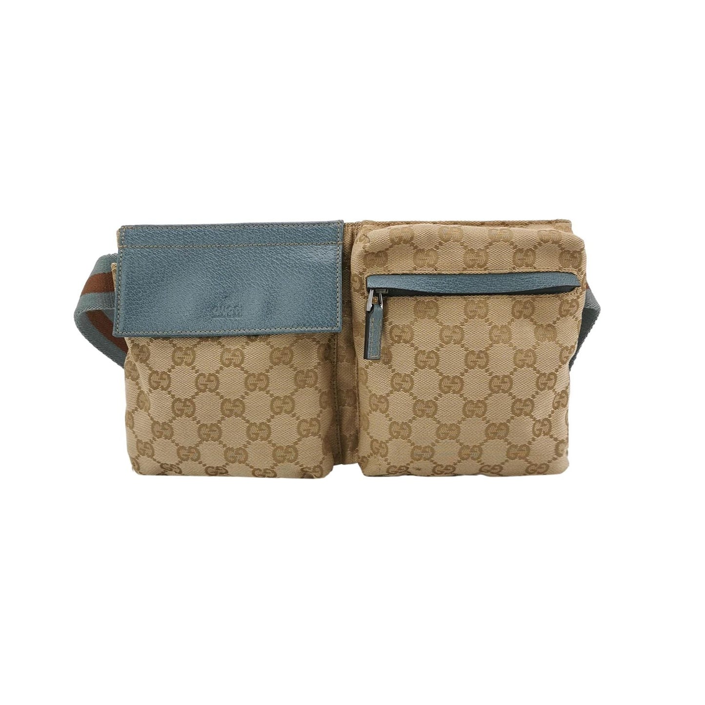 Preloved Gucci GG Canvas Zip Waist Bag Chest Bag 250515781193382