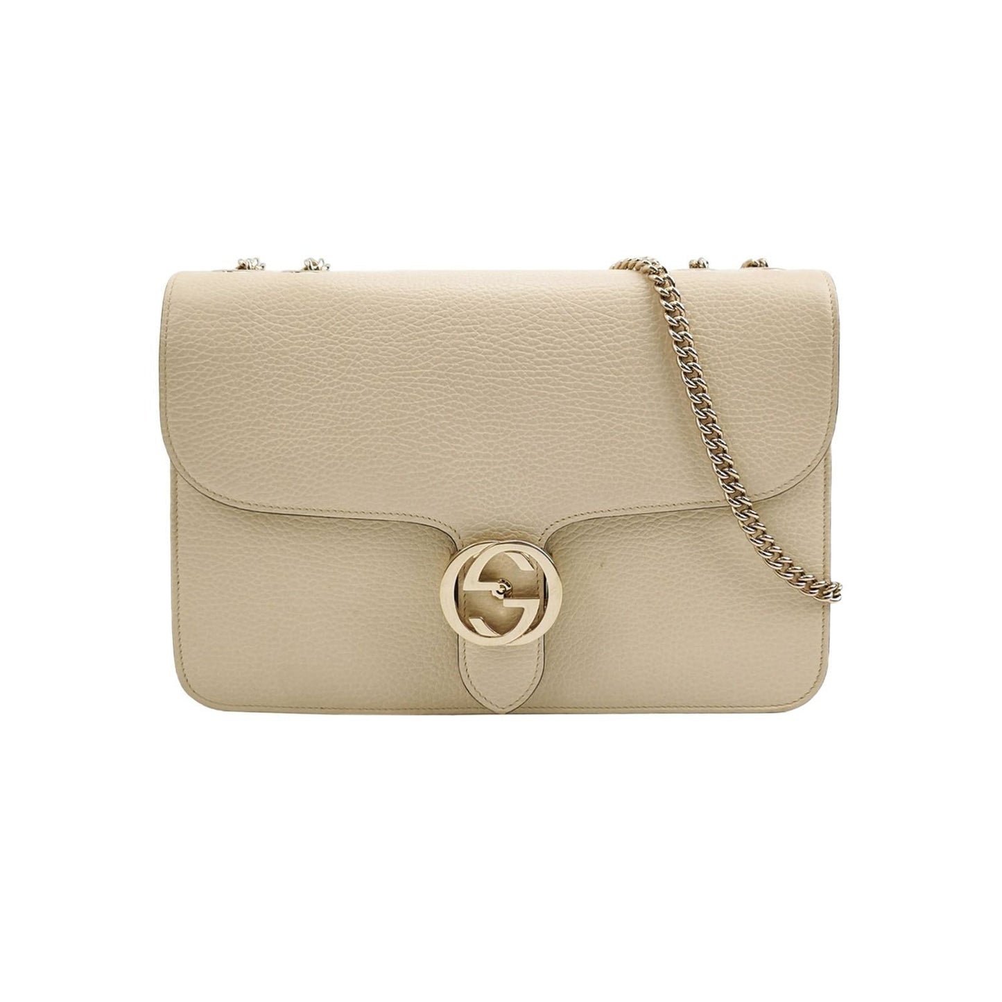 Preloved Gucci Interlocking G Leather Shoulder Bag 077851200295