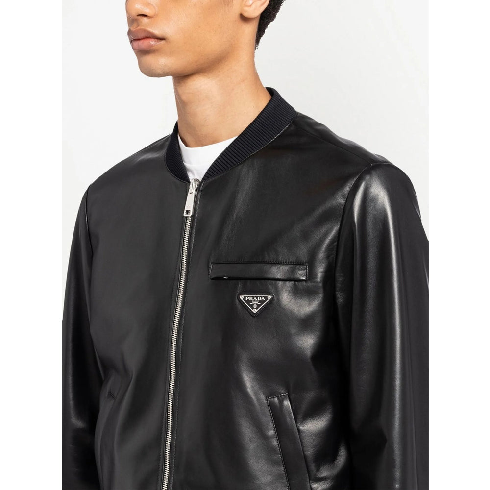 Prada Black Jackets - Leather Jackets Men