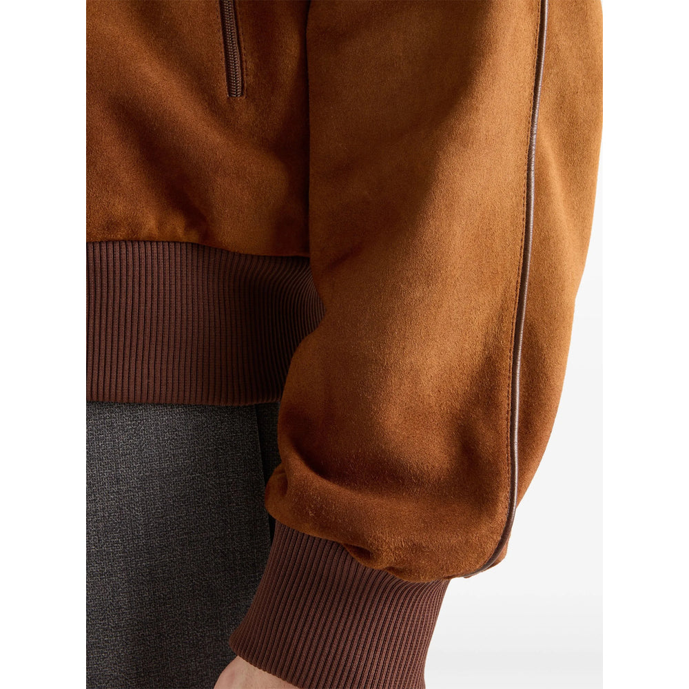 Prada Brown Jackets - Leather Jackets Men