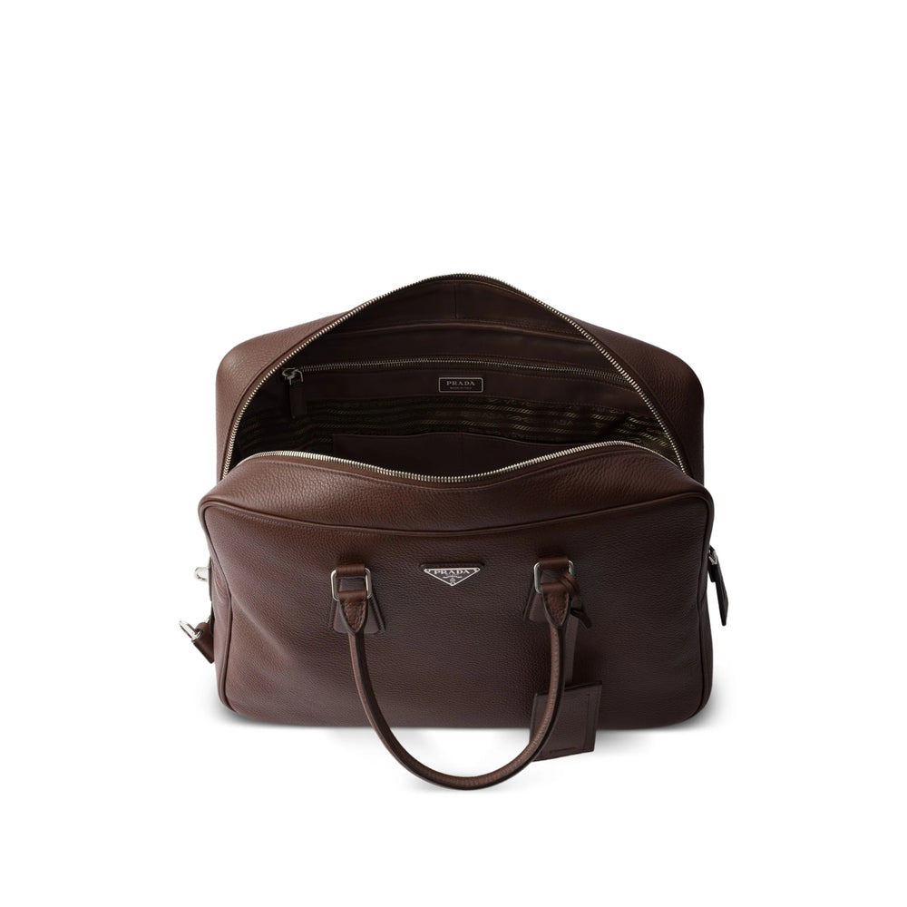 Prada Brown Laptop Bags & Briefcases Men