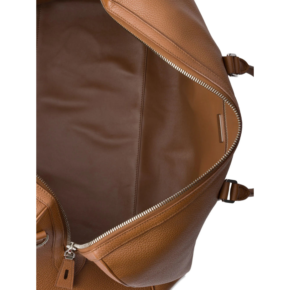 Prada Brown Luggage & Holdalls Men