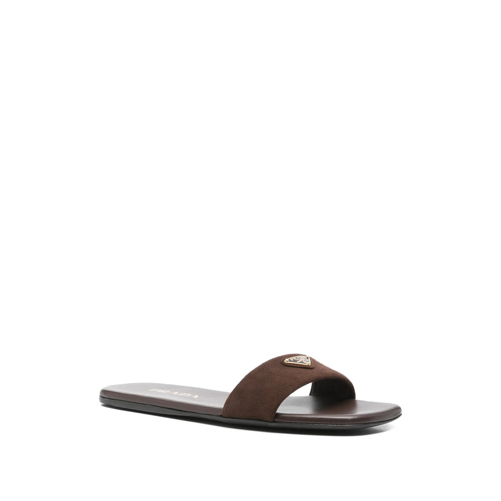 Prada Brown Flip-Flops & Slides Women