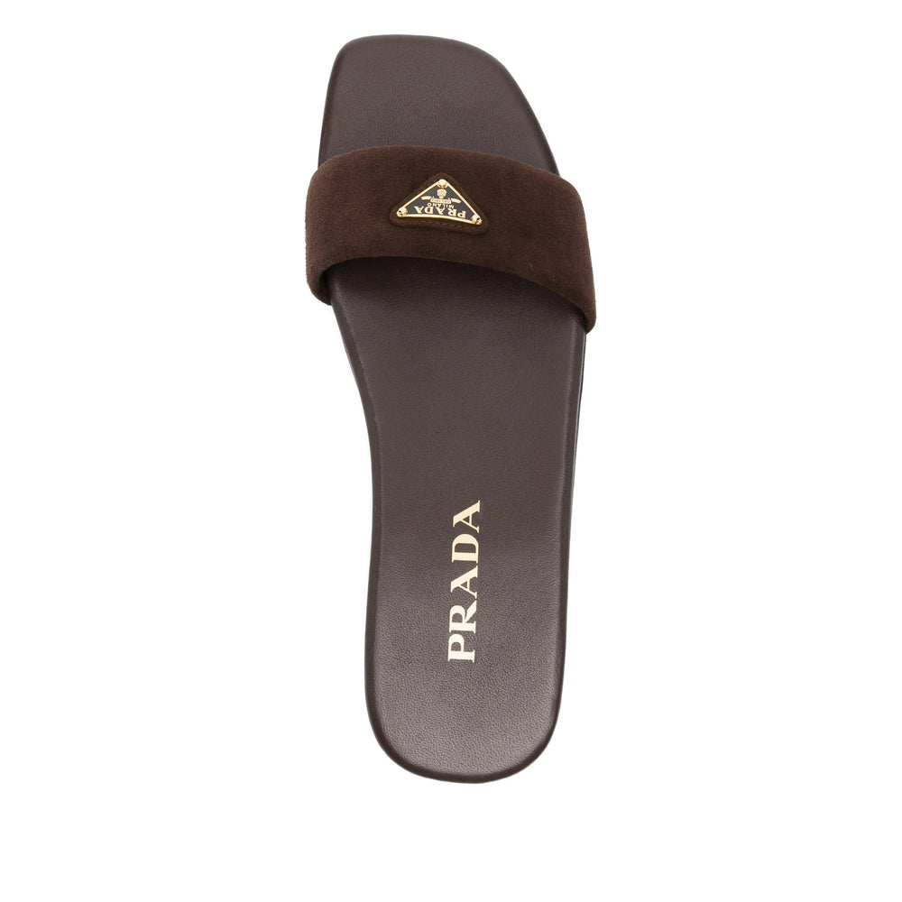 Prada Brown Flip-Flops & Slides Women