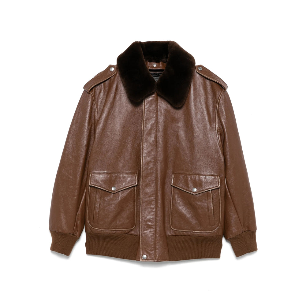 Prada Brown Jackets - Leather Jackets Women