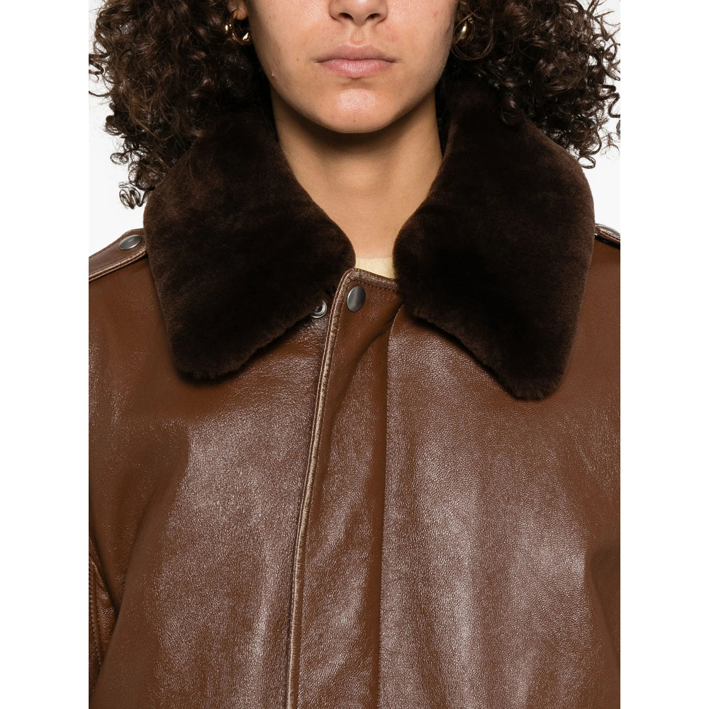 Prada Brown Jackets - Leather Jackets Women