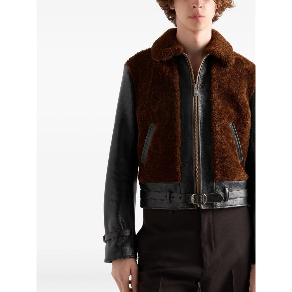 Prada Brown Jackets - Leather Jackets Men