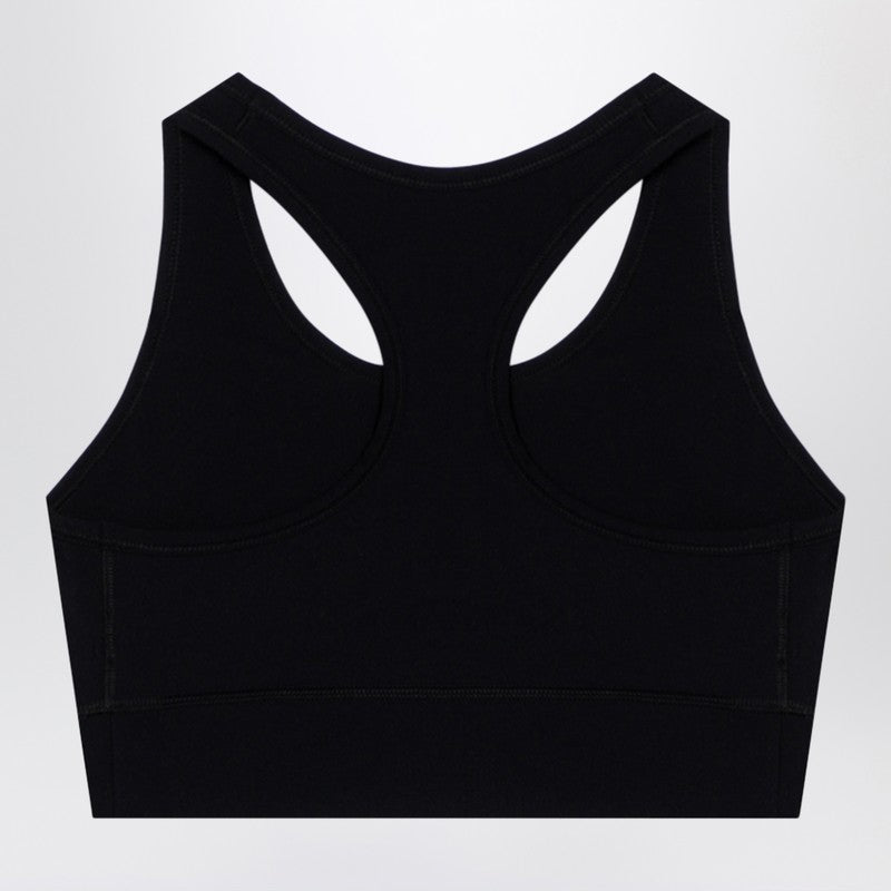 Balenciaga Black Activewear Sleeveless Top In Matt Nylon Blend Women