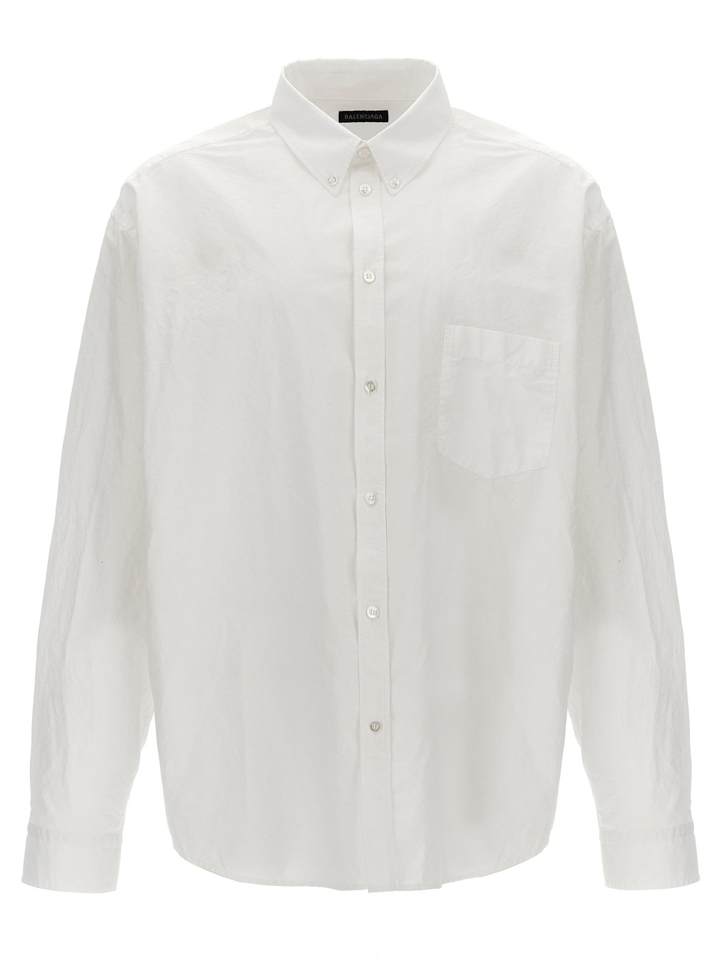 Balenciaga Men Logo Print Shirt