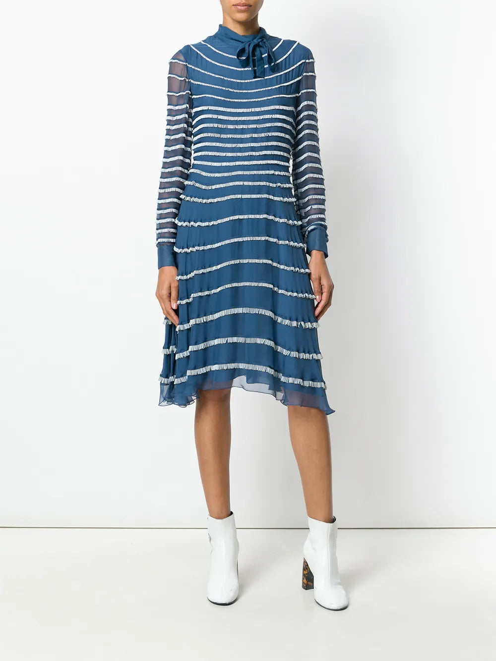 Valentino DRESS Woman NAVY/AVORY